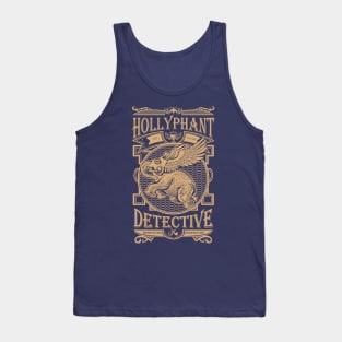 Hollyphant Detective - gold Tank Top